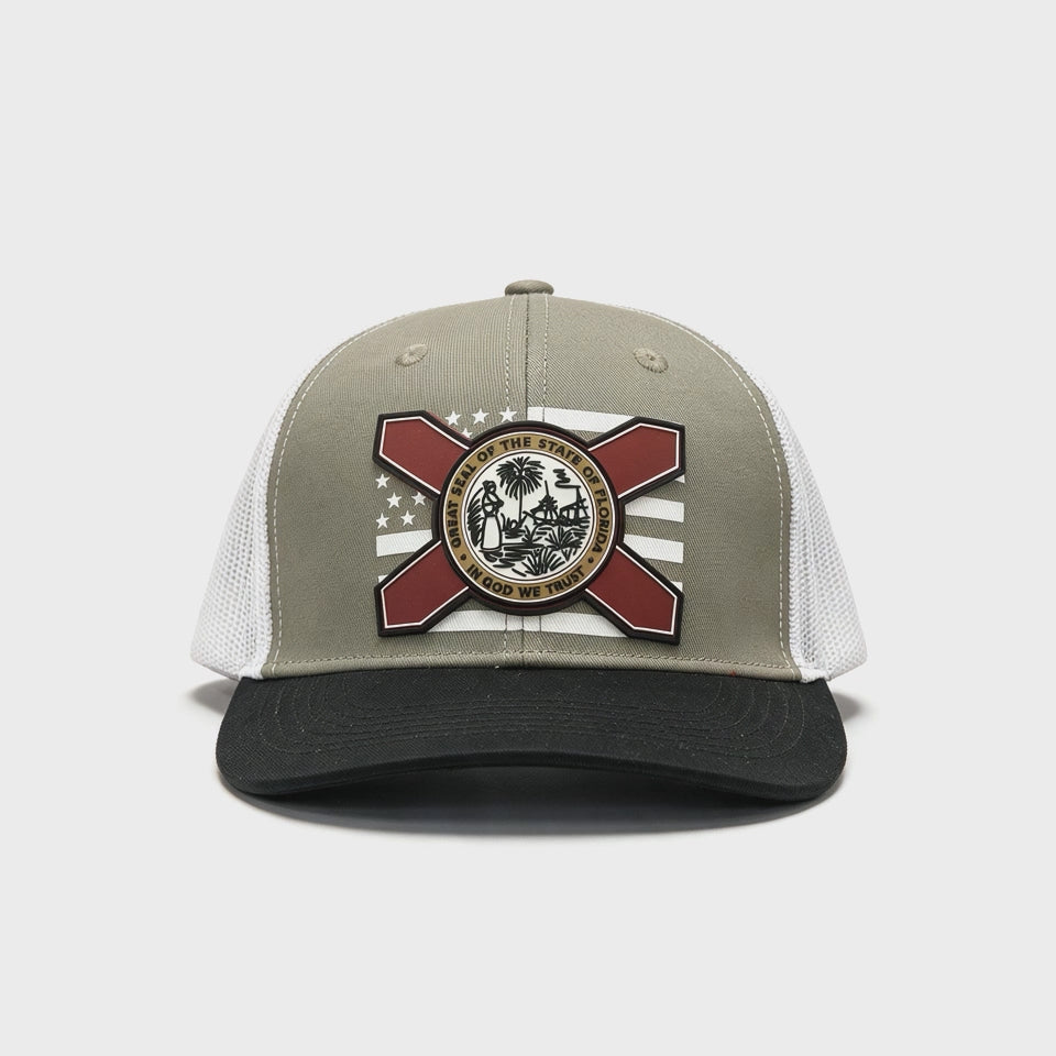 Gray Florida Flag Hat