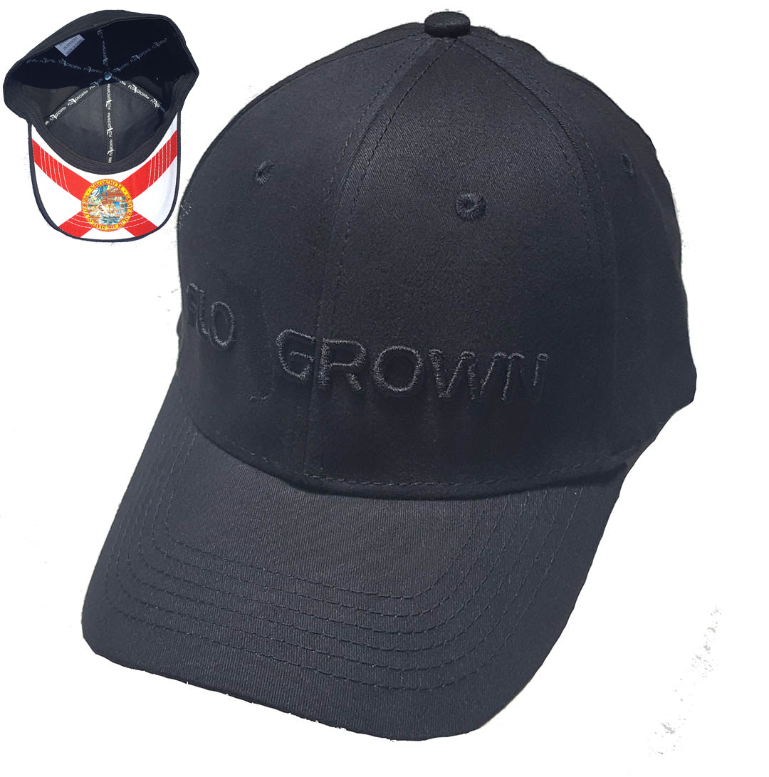 Flogrown Black on Black Flag Hat (top)