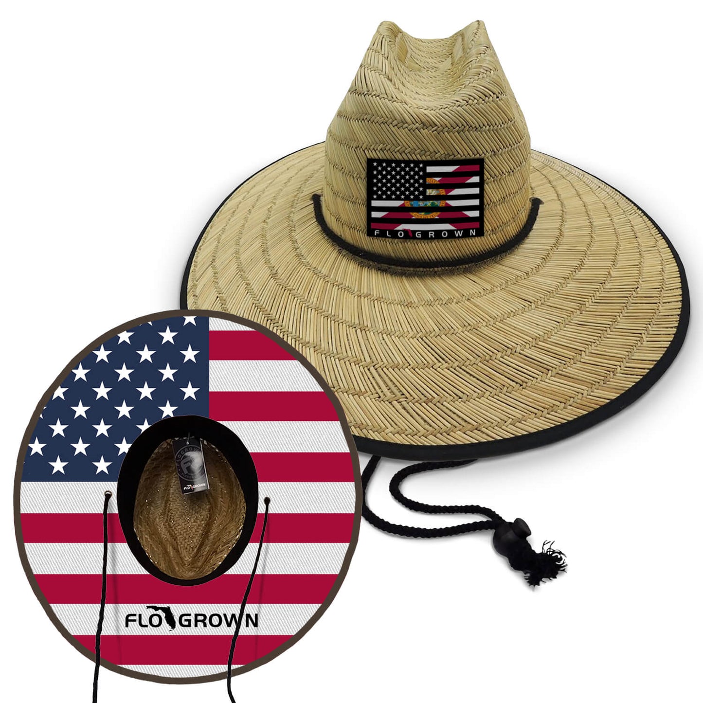 Flag Mash Up Straw Hat