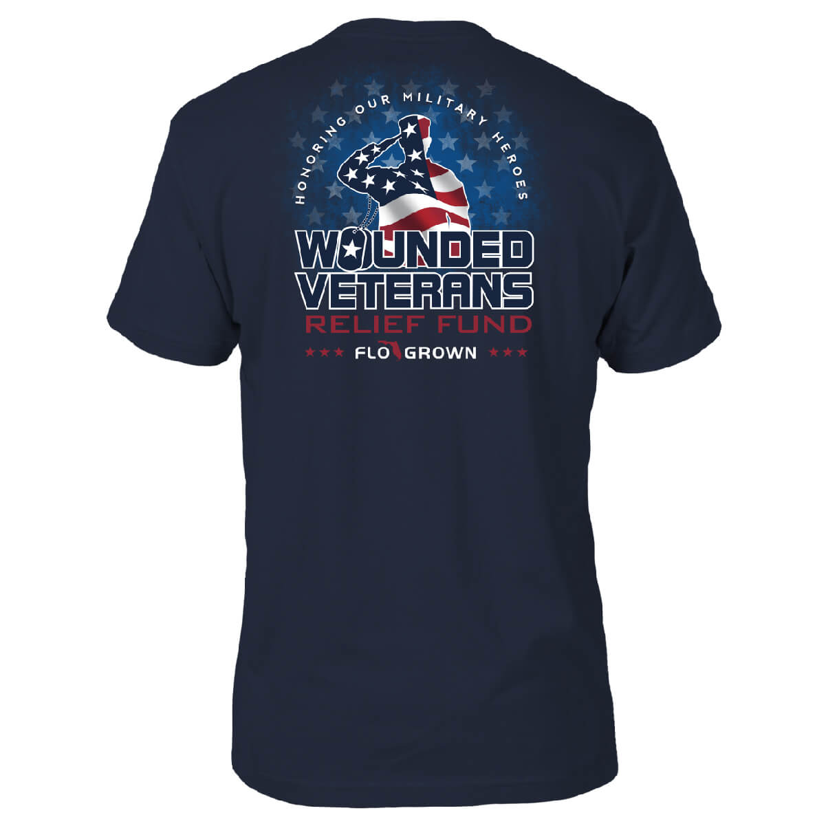 Wounded Veterans Standard Tee - Back