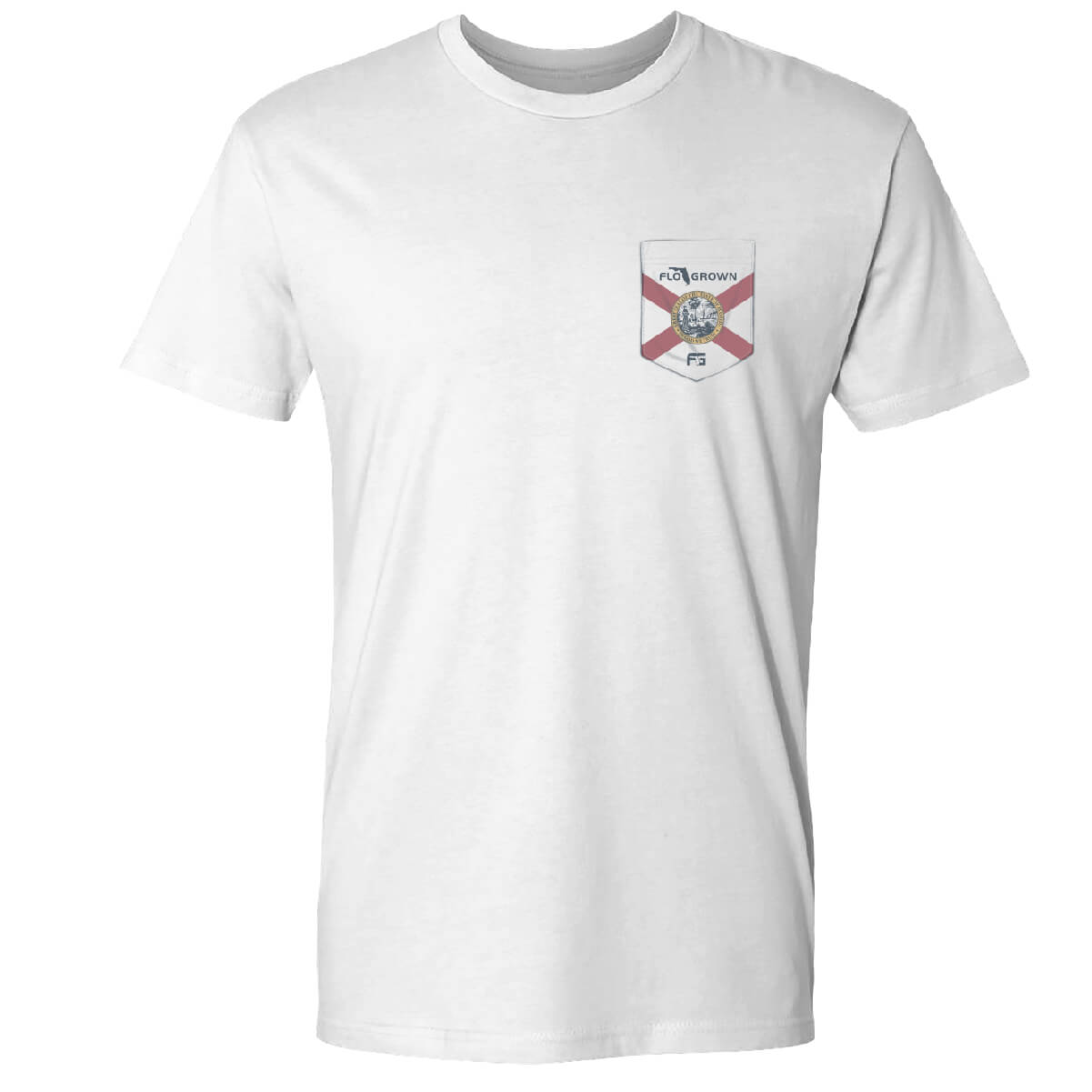 Faux Pocket Flag Tee - Front