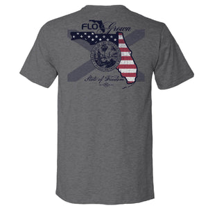 Big Boys' Flag Stripe Logo T-Shirt