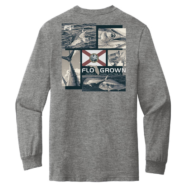 FloGrown Men's Sunset Fishing Lake T-Shirt