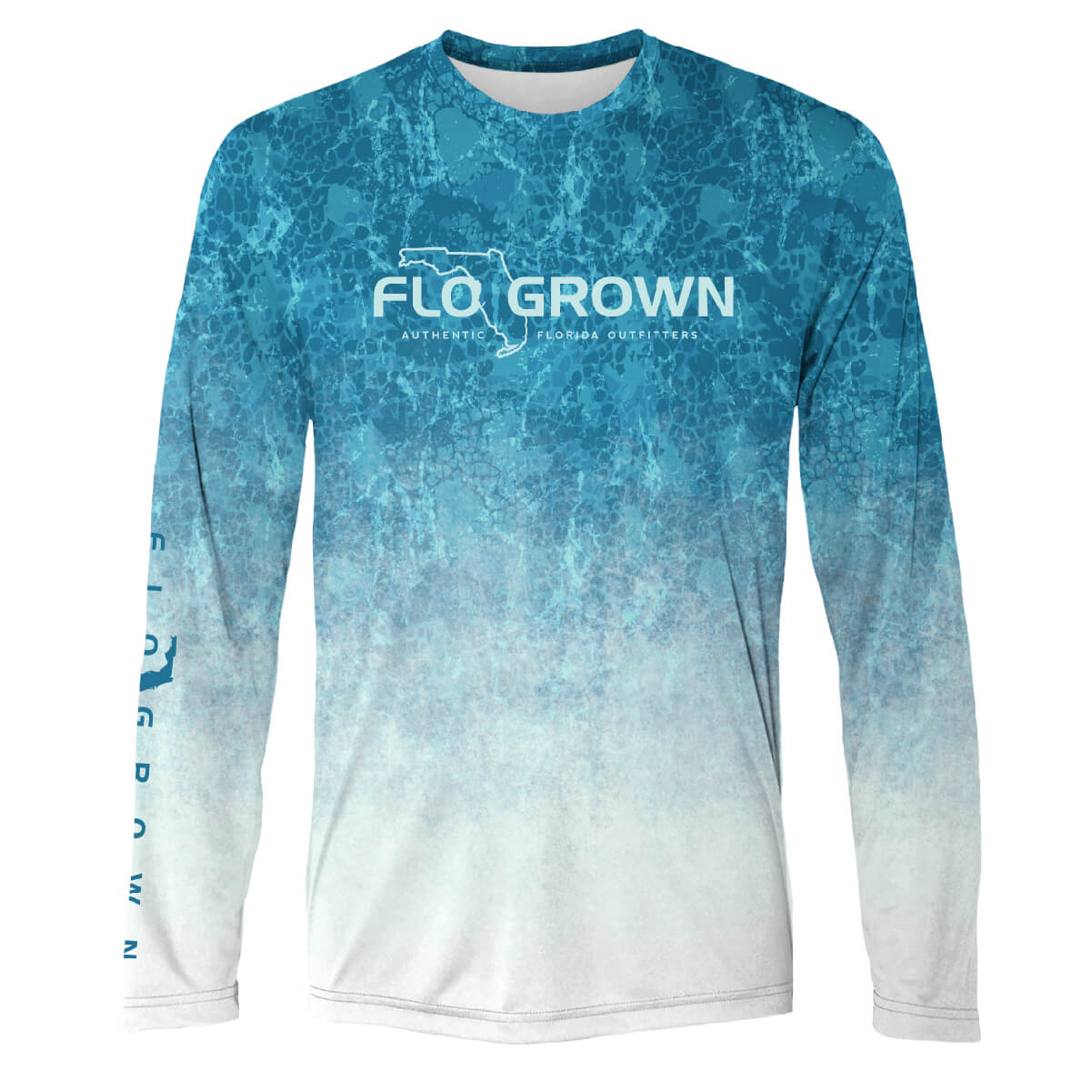 Rocky Water Blue Performance Tee - Front