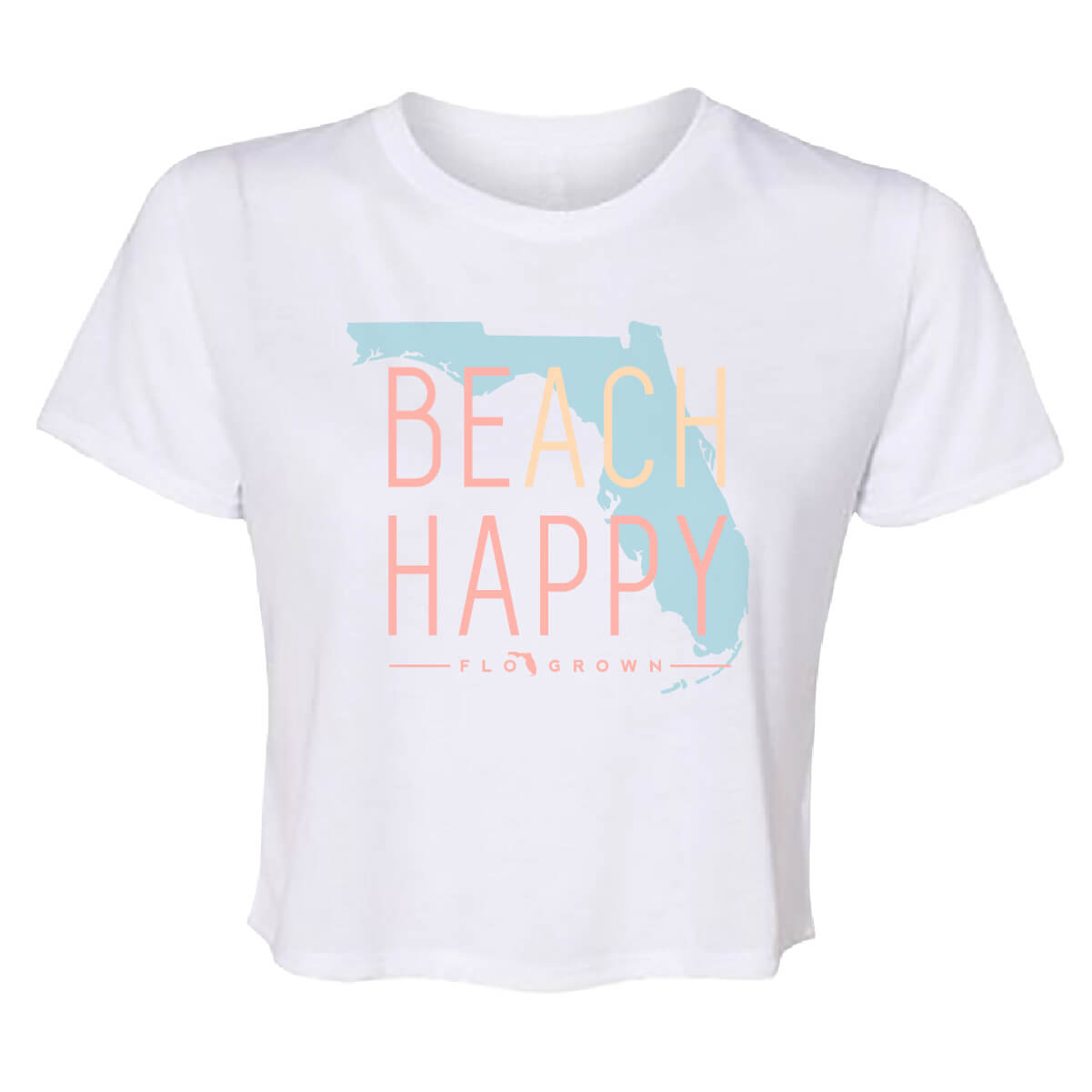 Beach Happy State Crop Top
