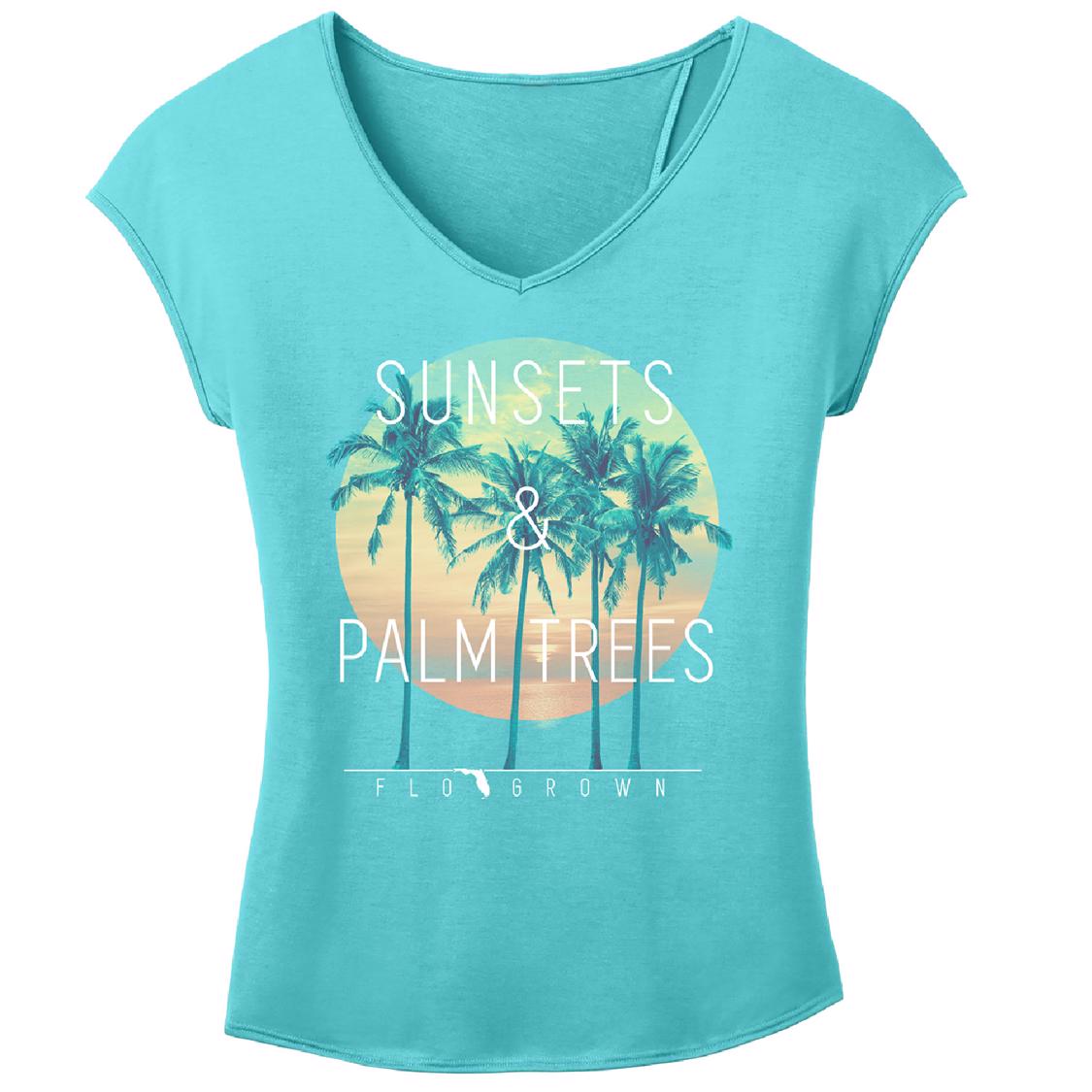 Sunsets and Palm Trees Tee