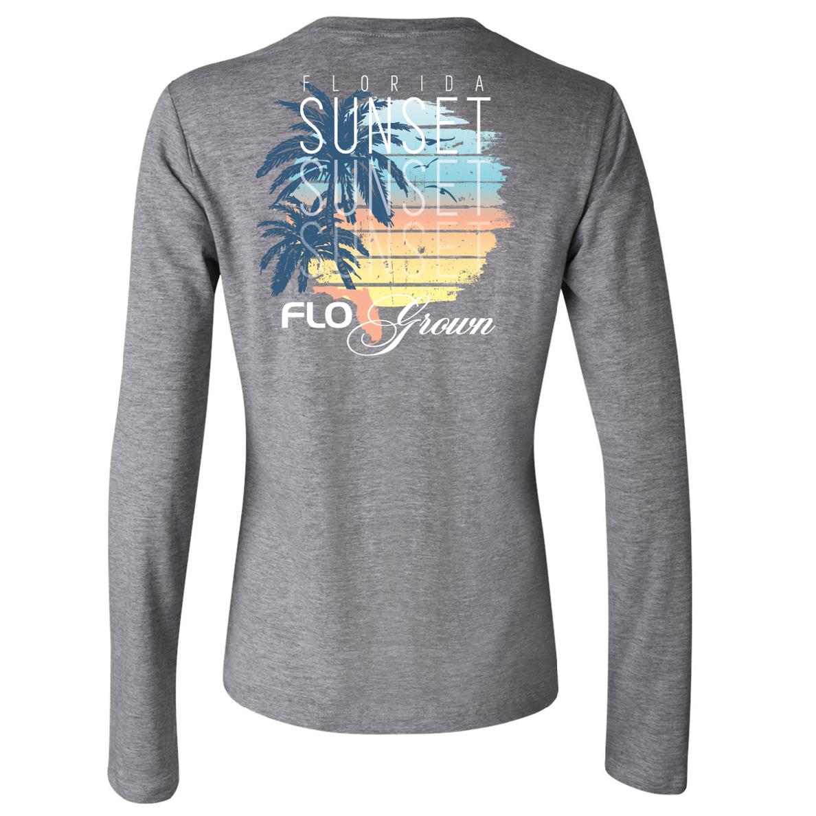 Sunset Script Long Sleeve (back)