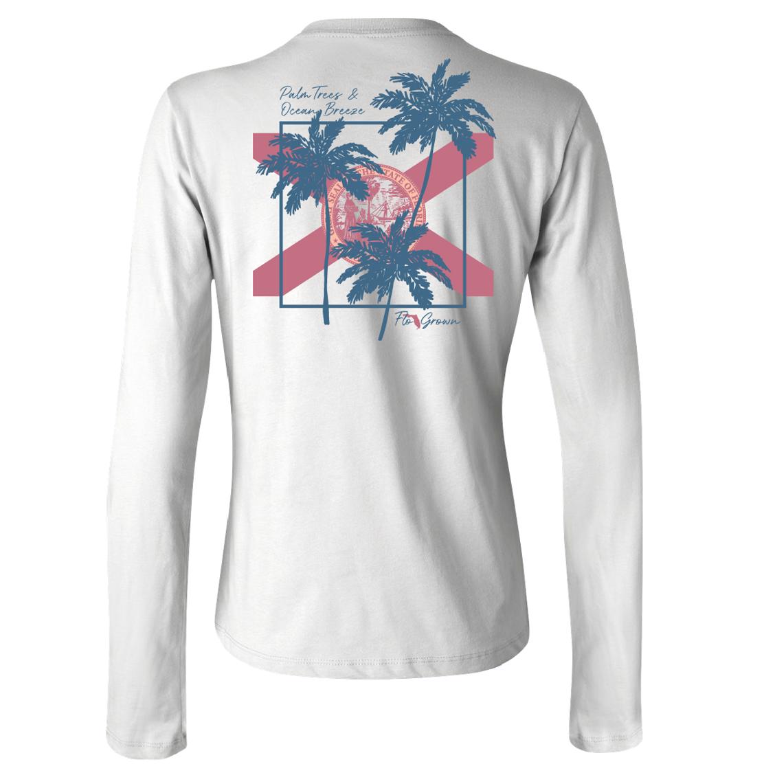 Ocean Breeze Palms Long Sleeve (back)