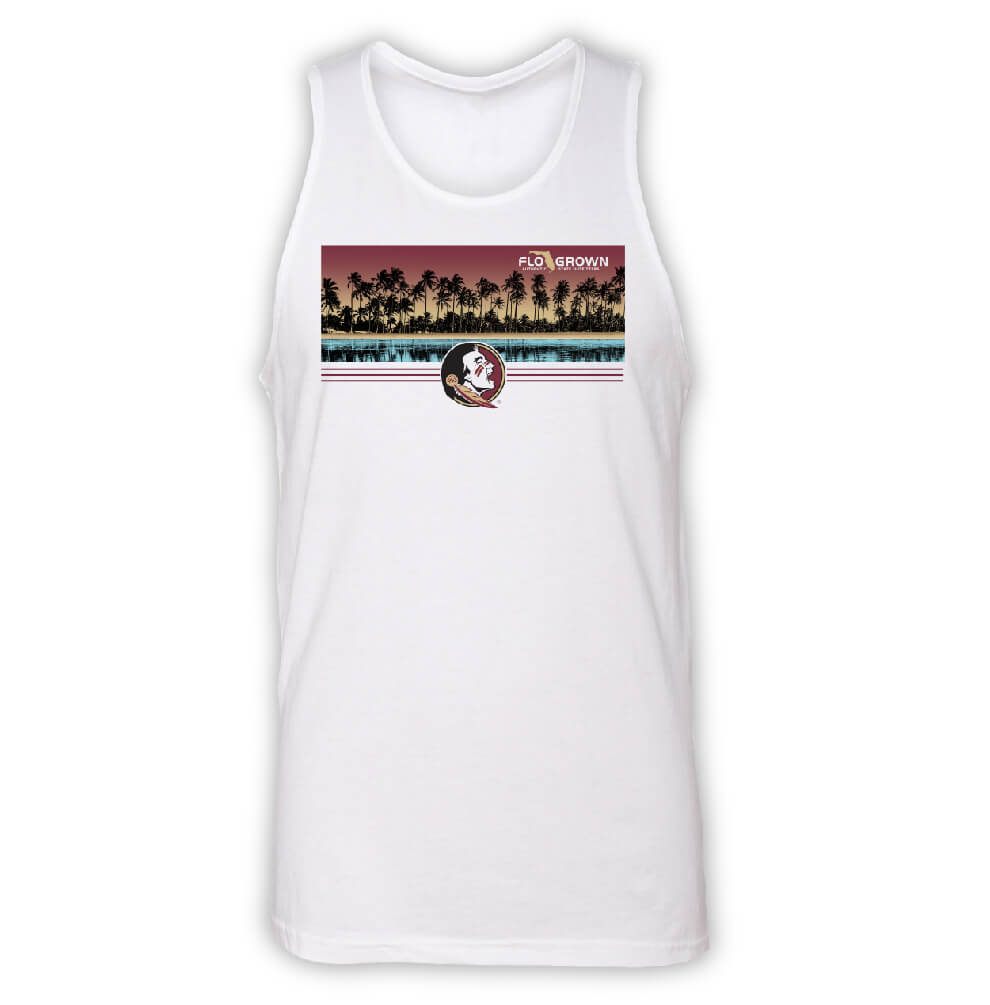 Florida State Seminoles Palm Row Tank - Front