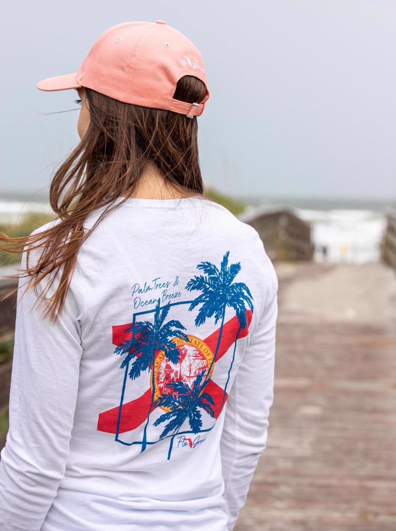 Ocean Breeze Palms Long Sleeve (model)