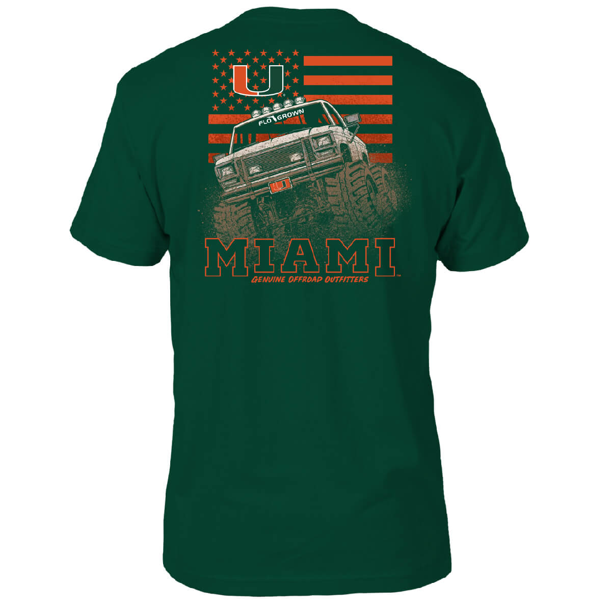 Miami Hurricanes Truck Country Tee - Back