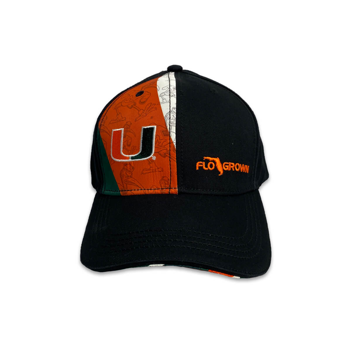 Miami Hurricanes Label Panel Hat