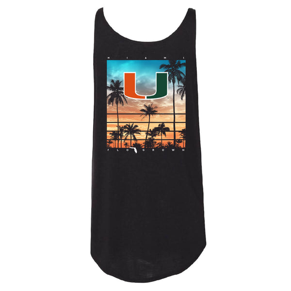 Miami Dolphins Sunset Sleeveless Top