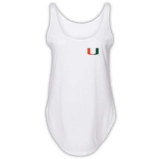 Miami Hurricanes Floral Flag Tank - Front