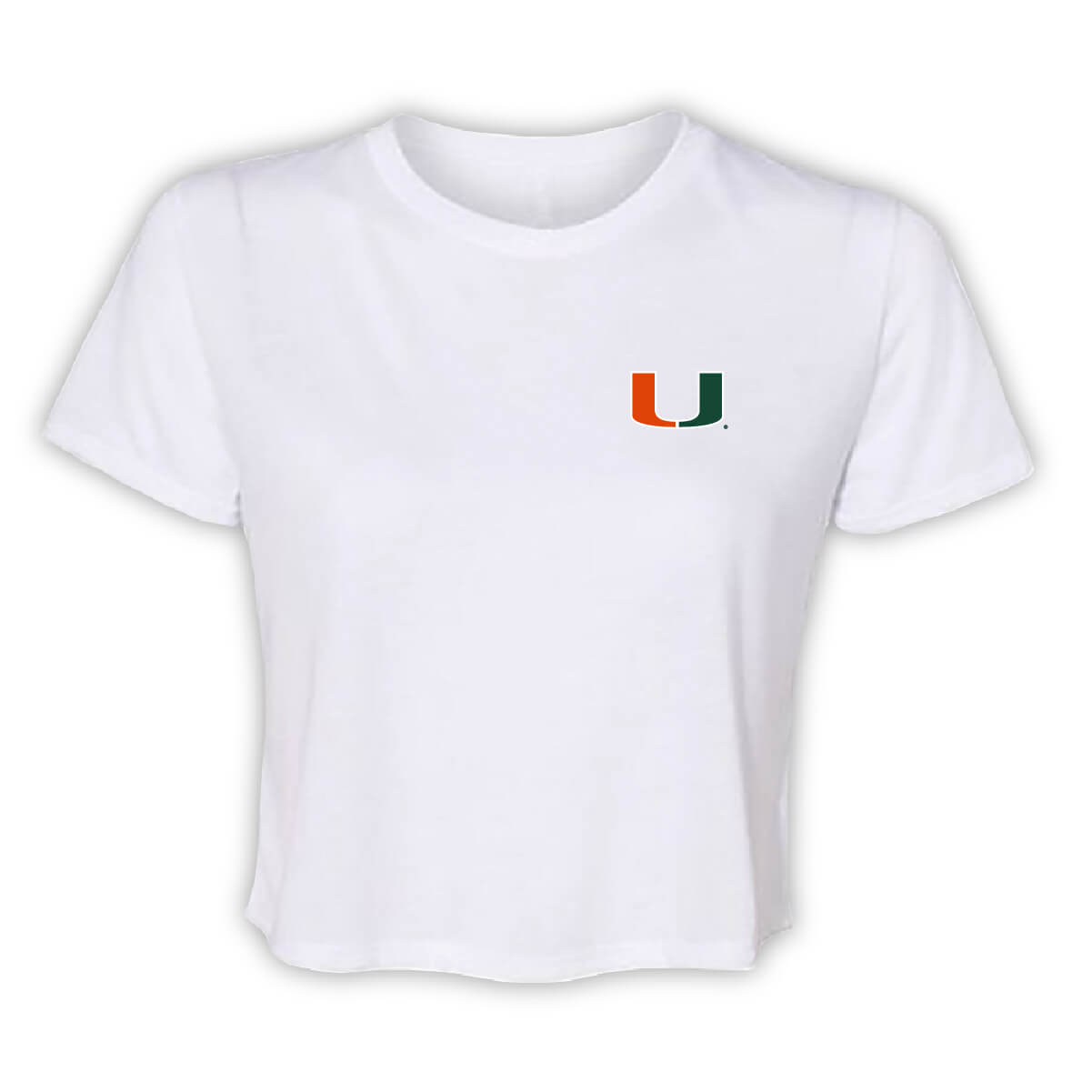 Miami Hurricanes Always Shining Floral Crop Top - Front