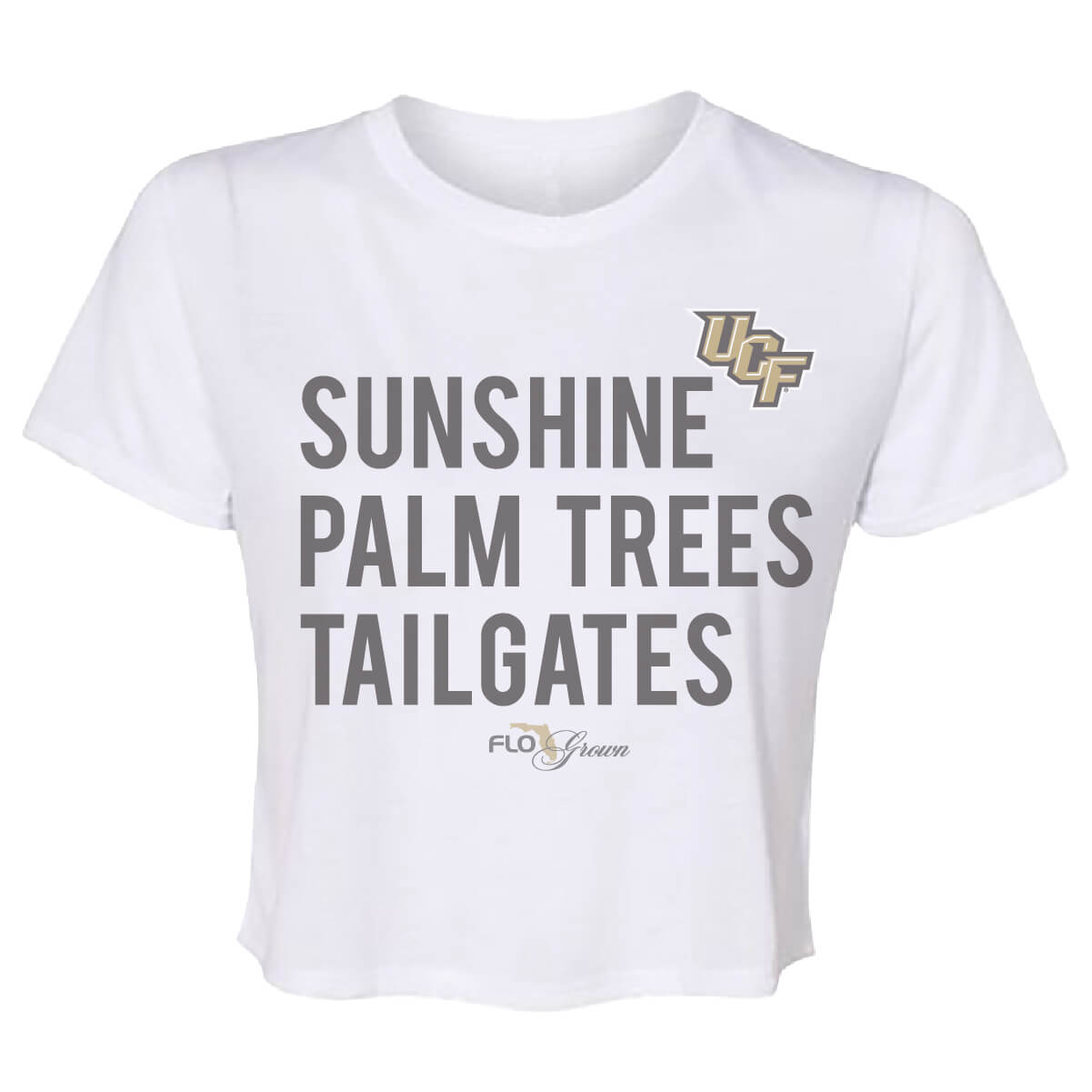 UCF Knights Tailgate List Crop Top