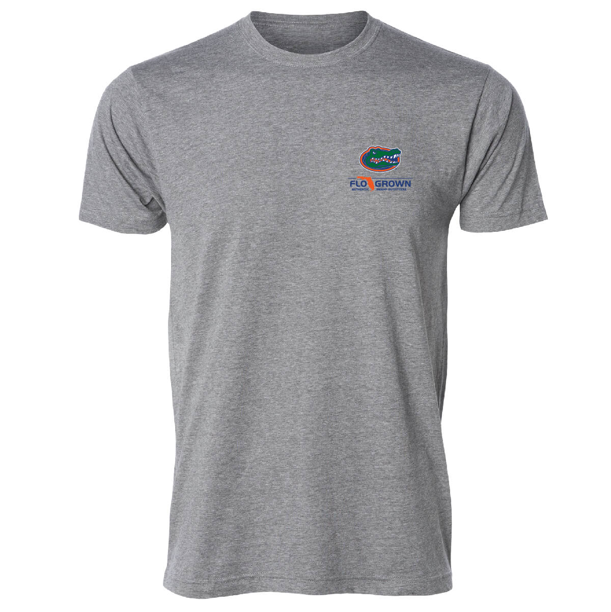 FloGrown Mens Florida Gators Performance Long Sleeve T-Shirt - White/Grey - Small