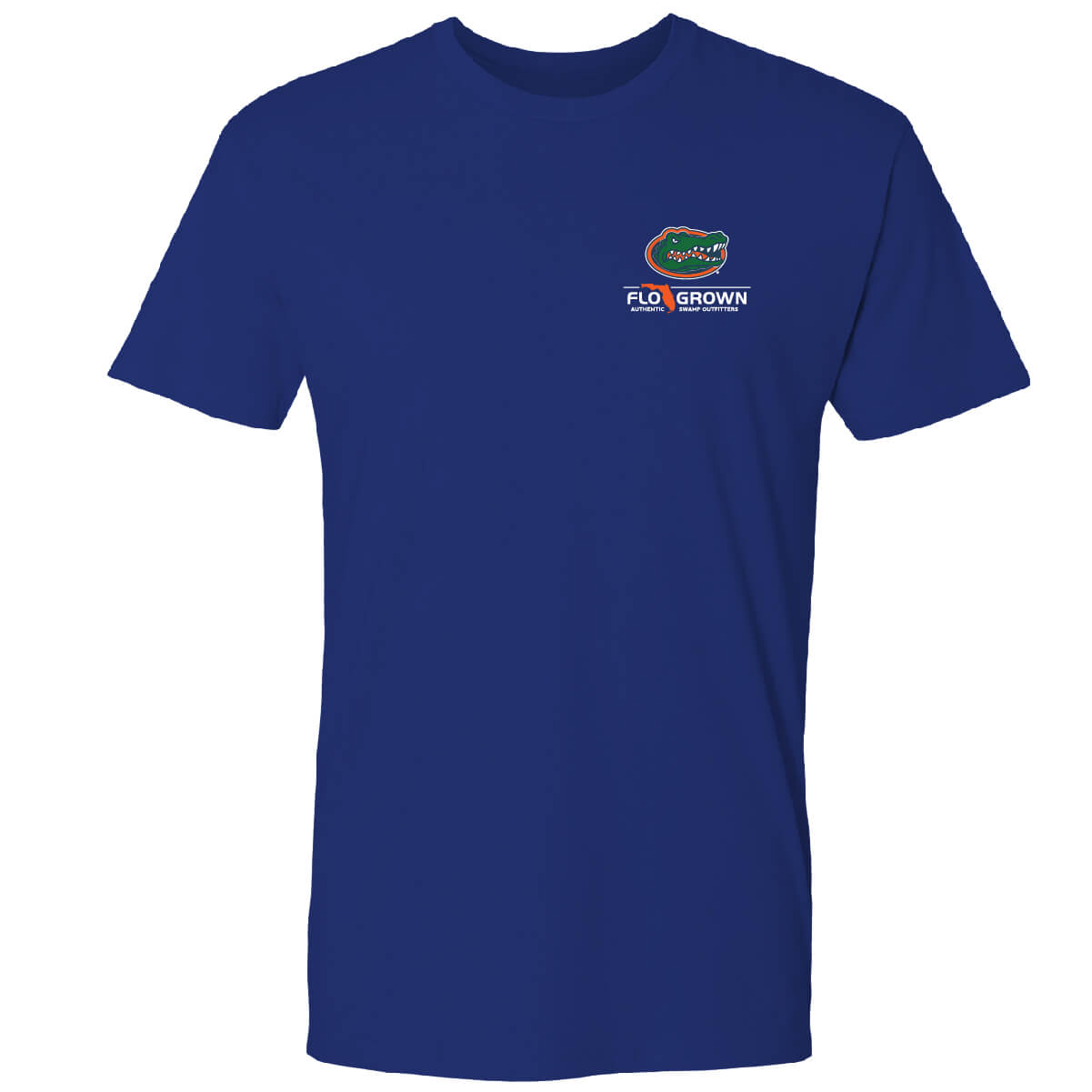 FloGrown Royal Florida Gators Double Diamond Crest T-Shirt
