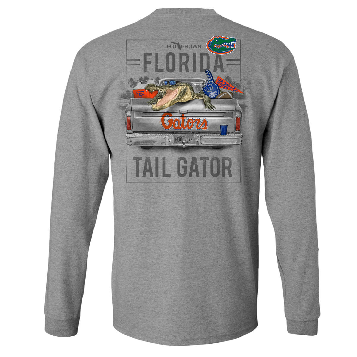 Florida Gators Tail Gator Long Sleeve Tee - Back