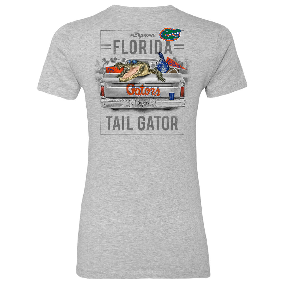 Florida Gators Womens Tail Gator Tee - Back