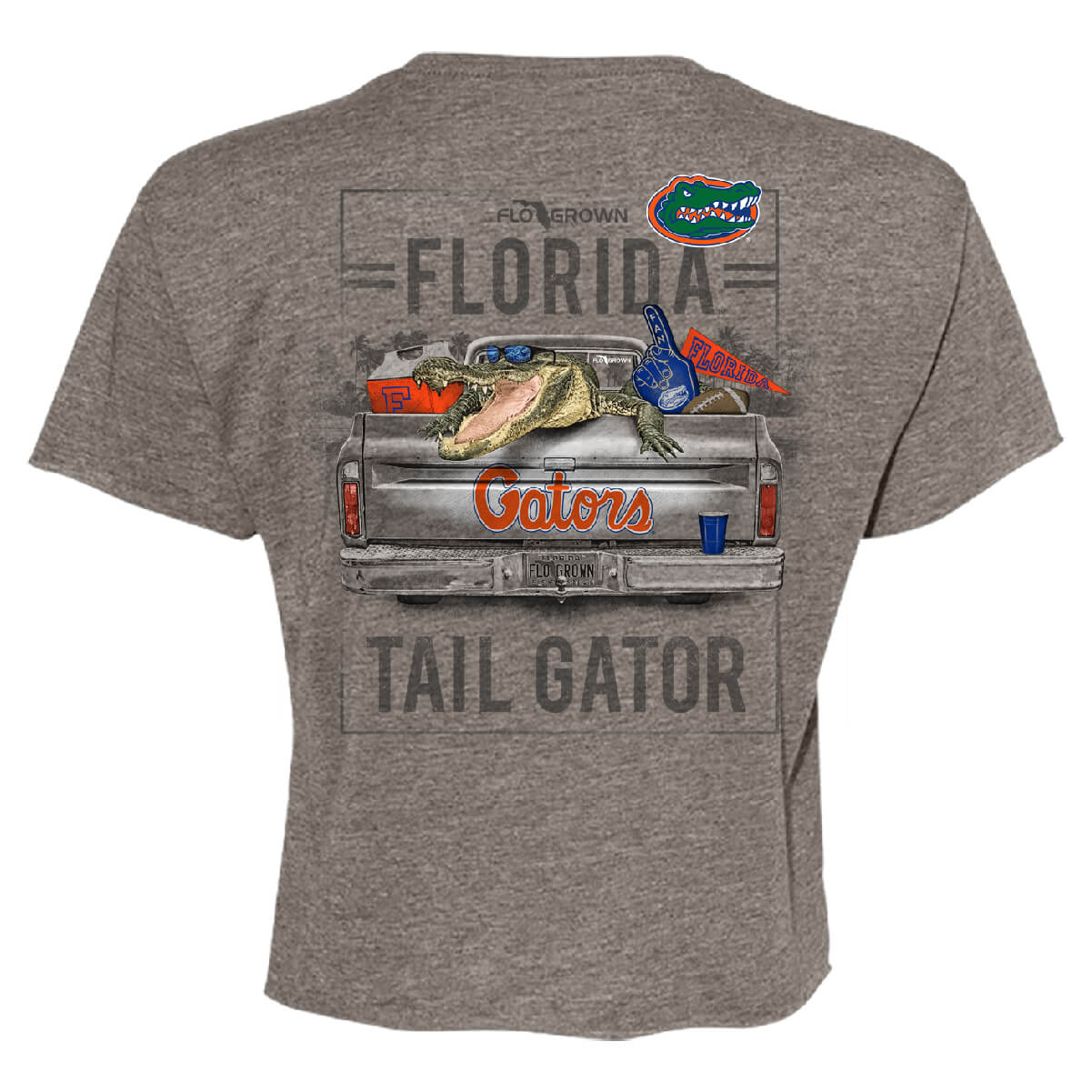 Florida Gators Tail Gator Crop Top - Back