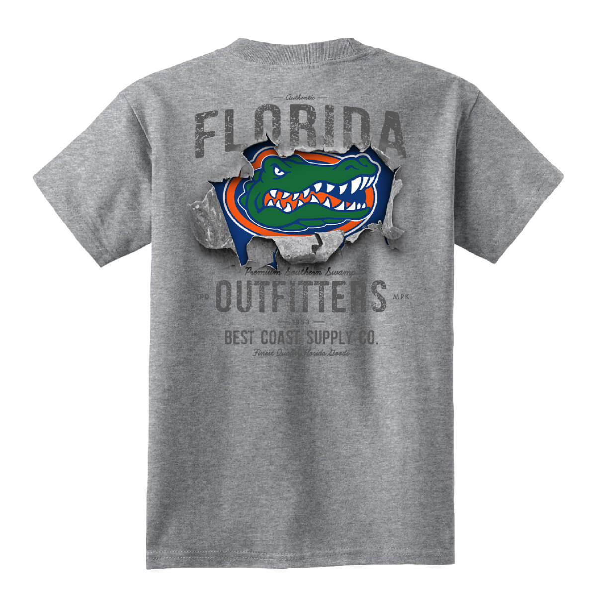 Florida Gators Bursting Logo Youth Tee - Back